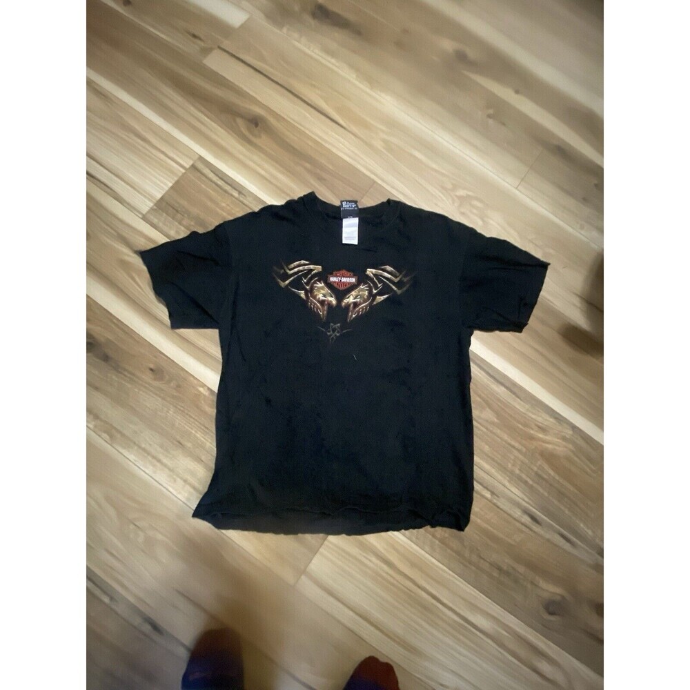 Harley Davidson 2002 Y2K Tribal Eagles Delaware Exclusive Shirt Size Large